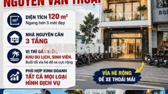 CHO THUÊ NHÀ MẶT TIỀN ĐƯỜNG NGUYỄN VĂN THOẠI, VỊ TRÍ KINH DOANH ĐẸP