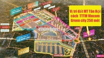 🔴BÁN CẶP 2 LÔ ĐẤT 369M2 MT TÂN HỘI-CÁCH VINCOM GREEN CITY 250MÉT🔴