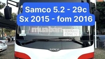 Samco Universe X mini 2015 29 chỗ Đỏ, Trắng 21 vạn