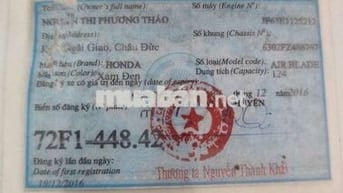Honda Air Blade 2016 Xám đen 50.000 km