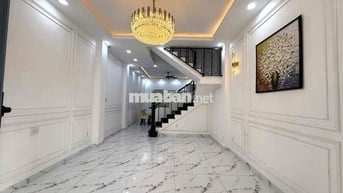 NHÀ SIÊU ĐẸP 1 TRỆT 3 LẦU, SÂN THƯỢNG, DT 4,5×15 CÓ 4PN,4WC. ĐƯỜNG 12M
