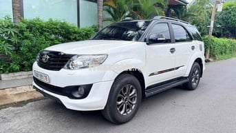 Toyota Fortuner 2014 2 cầu bản full Trắng