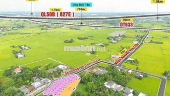 chỉ 199tr sở hữu 70m² đất thổ đường ô tô Tân Trụ