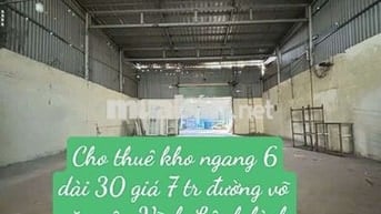 kho Thuê 6*30 Ấp 3 Đường Võ Văn Vân Vĩnh Lộc B. bình chánh
