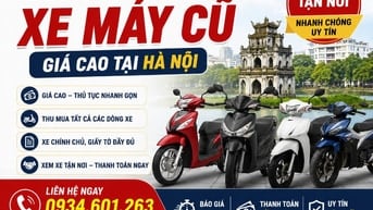 Thu mua xe máy cũ giá cao tại Hà Nội