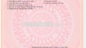 ĐẤT BÙI THỊ LÙNG, DT: 85m2, SỔ HỒNG RIÊNG, CHỈ 4 TỶ, TẶNG GPXD