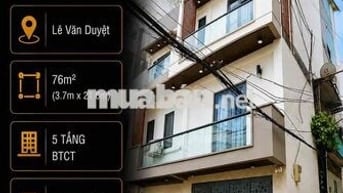 Nhà Sát Mặt Tiền Lê Văn Duyệt Nở Hậu 3.7 x 21.6