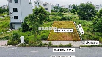 Đất 66m2 ngang 5,5m TĐC Hoa Động chỉ 3,75 tỷ đồng