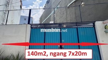 Bán Đất Lý Thường Kiệt, 140m2, ngang 7x20m, hẻm Ô TÔ 6m, full thổ, TL