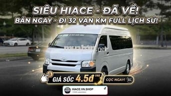 Toyota Hiace 2017 Dầu Số sàn 320.000 km Bạc