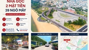 Chính chủ bán Nhà góc 2 mặt tiền 39 Ngô Mây, P. Quy Nhơn Nam -Biển QN 