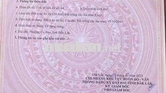 Bán đất xã Cư Bao, diện tích 15x48m full thổ cư giá tốt