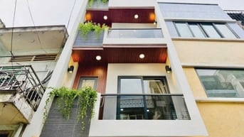 Hạ giá bán nhanh. Nhà 50.4m² Nguyễn Thị Nhuần, Q12 xây 4 tầng. Hẻm oto