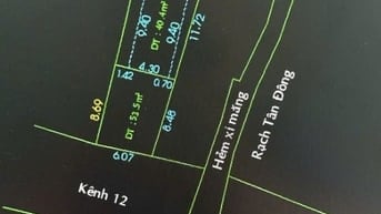 Bán lô đất 2 mặt tiền mặt tiền đường Thế Lữ, xã Tân Nhựt, Bình Chánh