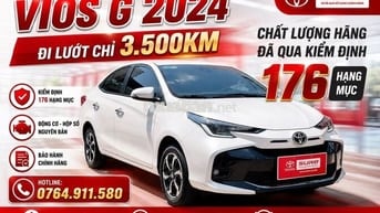 VIOS 1.5G 2024 - ĐI LƯỚT 3,500KM - GIÁ TL