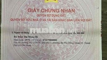Đất ngộp cần bán gấp tặng cây xanh bự mát che cả vườn luôn