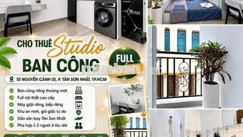 CHDV CHO THUÊ FULL NỘI THẤT CAO CẤP QUẬN TÂN BÌNH, GẦN SÂN BAY