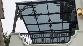 Mái kính khung sắt nghệ thuật đẹp, chất lượng Nam Định