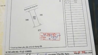 Bán Gấp Lô Đất Trung Tâm Phú Mỹ 6 x 22 TC 50 giá 2.2 thôi.