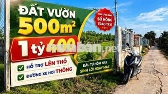 Bán 500m2 đất phù hợp làm nhà vườn , kho xưởng tại mỹ Lộc cần Giuộc