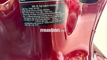 Honda SH125i 2025 Đỏ 3828 km bs 83