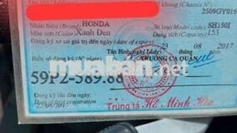 Honda SH150i CBS 2017 Xanh đen 48000 km