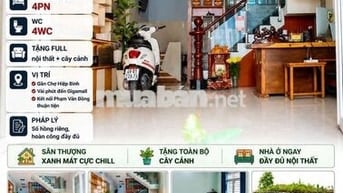 NHÀ HIỆP BÌNH PHƯỚC - [4.5x11.5M] 52M2 - HẺM XE HƠI ĐƯỜNG LỚN
