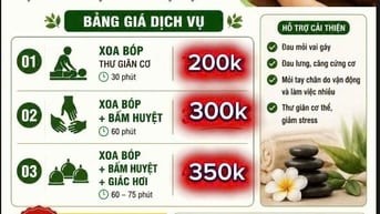 Nhận xoa bóp bấm huyệt, nắn chỉnh xương khớp, vật lý TL, giác hơi
