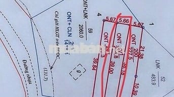 450 TRIỆU – ĐẤT THỔ CƯ 204m² LẠC LƯƠNG – MT 5,66m – SỔ RIÊNG
