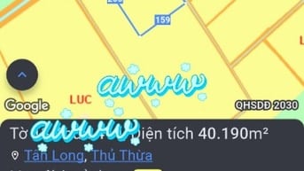 Đất chỉ có 186 nghìn/1m2, 2MT đường nhựa, Thủ Thừa, giáp Bến Lức, LA