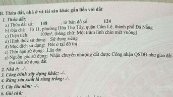 Bán đất nền Cầu Đỏ - Túy Loan,tổ 11, Cẩm Lệ, Đà Nẵng