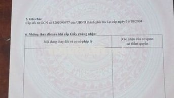 Bán đất Full thổ cư pháp lý chuẩn mặt tiền Trương Văn Hoàn Đà Lạt