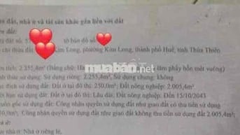 Đất DT lớn đường Kim Long - Phú Mộng