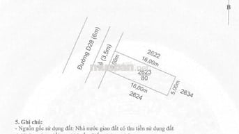 Bán Lô Đất Ngay Nhà Bè, DT: 5X16 CN 80M2, HXH 13M, XD: 1T2L GIÁ 1.8 TỶ