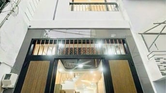 Nhà mới xây 4 tầng, hẻm thông, k lộ giới, Âu Dương Lân P3 Q8