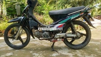 Honda Wave Đen Phuộc Chở Đồ Nặng