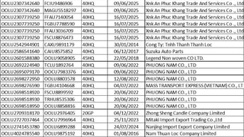 Công ty OOCL Việt Nam THÔNG BÁO THAY ĐỔI ĐỊA ĐIỂM LƯU GIỮ HÀNG TỒN