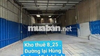 Kho thuê 8*25. Đường Lại Hùng Cường bình chánh tphcm