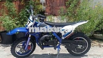 Xe máy mini 50cc Xăng pha nhớt Xanh dương