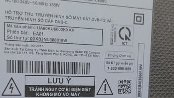Bán SAMSUNG UA60KU6000K đang sử dụng