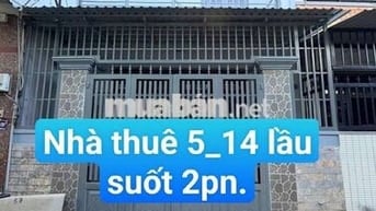 Nhà Thuê 5*14 Lầu suốt 2pn. Đường vĩnh lộc A Bình Chánh tphcm.