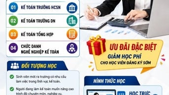 Chiêu sinh khóa học vồi dưỡng nghiệp vụ kế toán