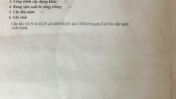 Chủ cần tiền bán nhanh đất dân cư chưa thổ 4581m2 Giá 5.2 tỷ có bớt