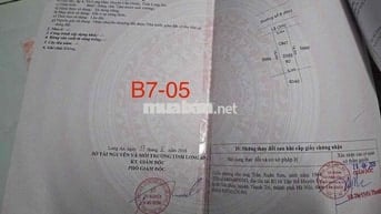 bán nền sài gon Villgae Long hậu - B7.05