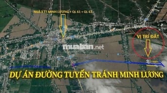 BÁN ĐẤT MẶT TIỀN DỰ ÁN TUYẾN TRÁNH THỊ TRẤN MINH LƯƠNG