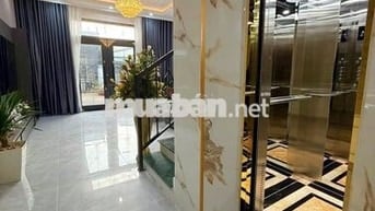 Nhà sổ riêng mới xây có thang máy đường 9m ở và kinh doanh được