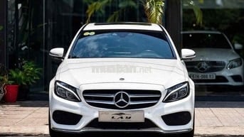 Mercedes C300 AMG Model 2018 Trắng/Đỏ thể thao