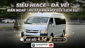 🔴 Toyota Hiace 2017 16 chỗ Bạc xe zin all rất đẹp