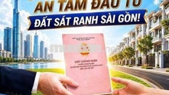 Đất Nền Luền Kề Vinhomes Hóc Môn Giá 1,350 tỷ,SHR, Công Chứng Ngay