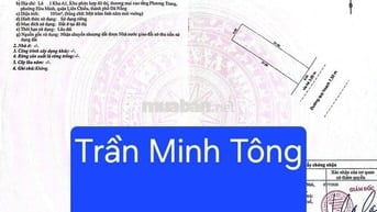 💥💥BÁN ĐẤT MẶT TIỀN ĐƯỜNG TRẦN MINH TÔNG - GẦN BIỂN